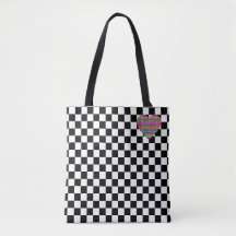 Tablero de ajedrez - Blanco negro - Emo - Tote