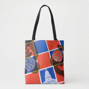 Bolso De Tela Tablero de damas de la elección