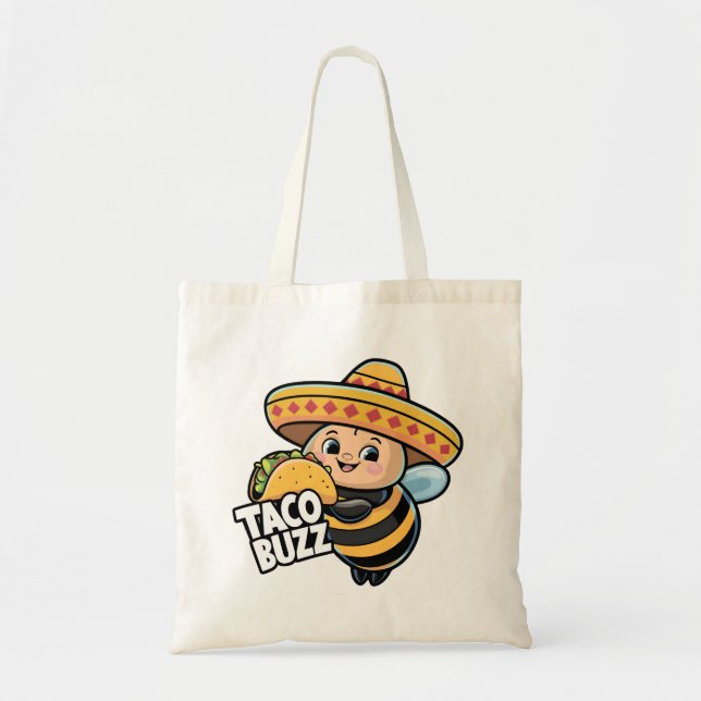 Bolso De Tela Taco Buzz Bumble Bee (Frente)