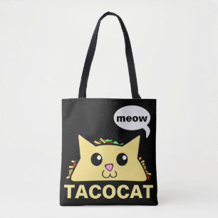 Bolso De Tela Taco Cat