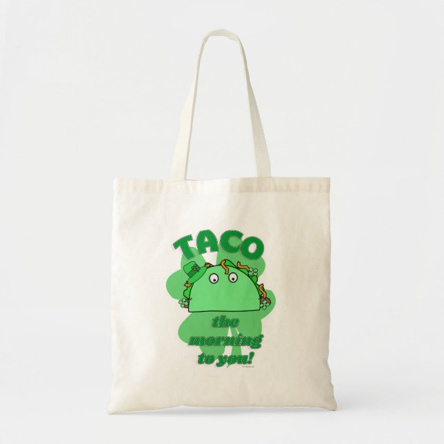 Bolso De Tela Taco, el gracioso San Patrick Fun se mezcla (Frente)