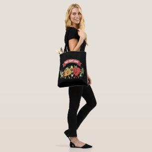 Bolso De Tela Taco Sobre Amor Lindo Dibujo Animado Retro Día de