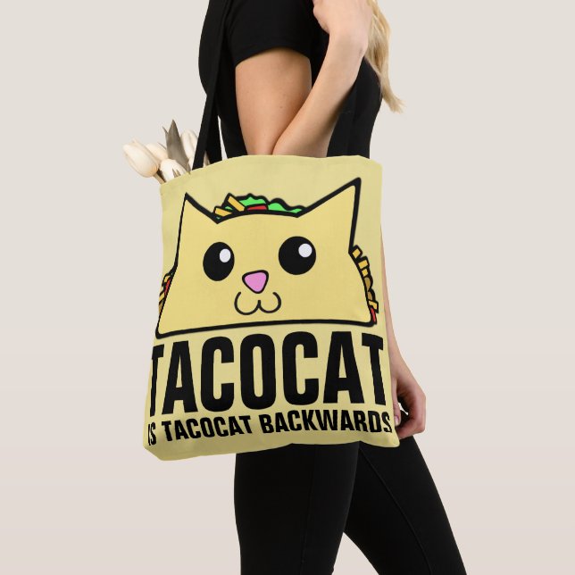 Bolso De Tela Tacocat hacia atrás (Detalle)
