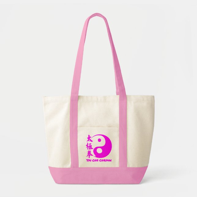 Bolso De Tela Tai Chi Bag Pink (Frente)