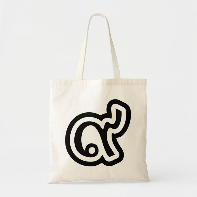 Bolso De Tela Tailandia Lucky Número 9 / Nueve / ๙ (Gao/Kao) Tha (Frente)