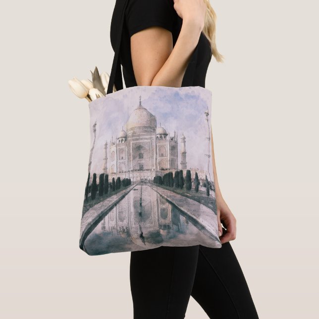 Bolso De Tela Taj Mahal, India (Detalle)