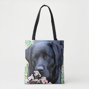 Bolso De Tela Take Time - Laboratorio Negro - Labrador Negro