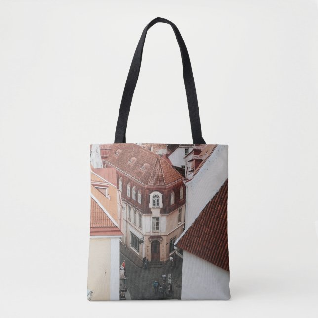 Bolso De Tela Talinn Old Town  (Anverso)