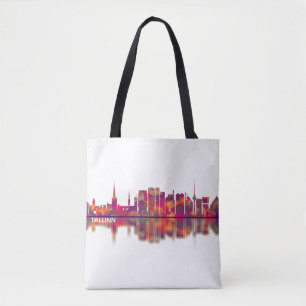 Bolso De Tela Tallinn Skyline
