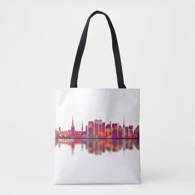Bolso De Tela Tallinn Skyline (Anverso)