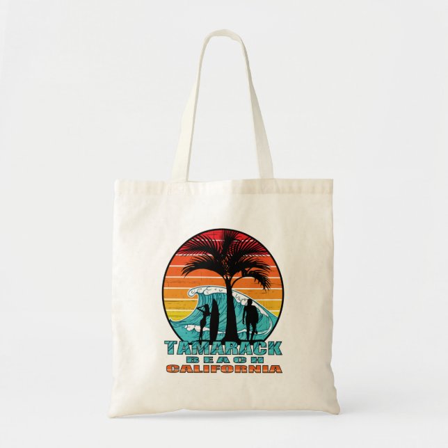 Bolso De Tela Tamarack Beach California Surfers T-Shirt (Frente)