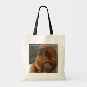 Bolso De Tela Tamarin de León Dorado con bebé