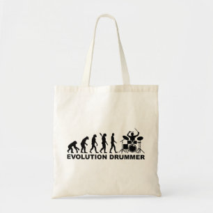 Bolso De Tela Tambores del batería de la evolución