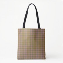 Tan Beige Plaid Retro Color