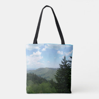 Bolso De Tela Tannenbaum Mountain Scene Christmas Tote Bagt