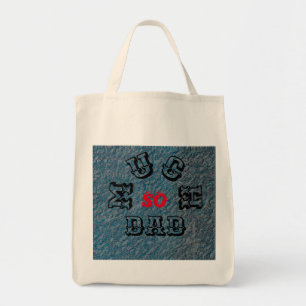 BOLSO DE TELA TANTA PADRE -NEGRO-ROJO-AZUL COMERCIAL