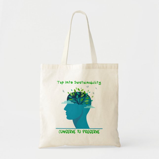 Bolso De Tela Tap Into Sustainability  (Frente)