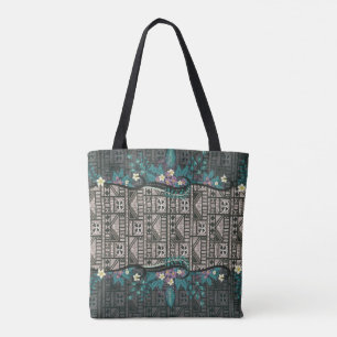 Bolso De Tela Tapa de fusión botánica hawaiana