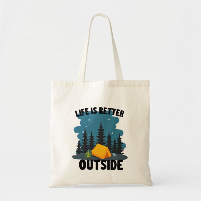 Bolso De Tela Tapa exterior de camping (Frente)