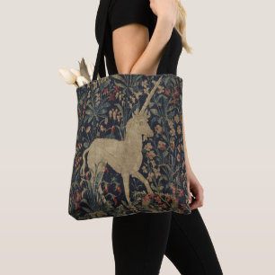 Bolso De Tela Tapicería alegórica de "Millefleurs" con los