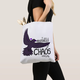 Bolso De Tela Tapiz de Cuervo del Caos