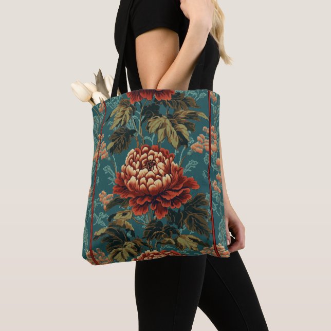 Bolso De Tela Tapiz Imperial Peony (Detalle)