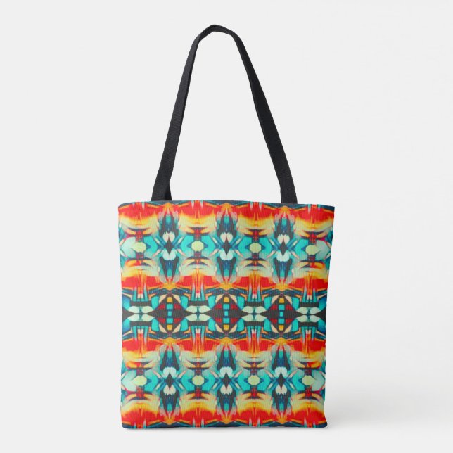 Bolso De Tela Tapiz Sol Tribal (Reverso)