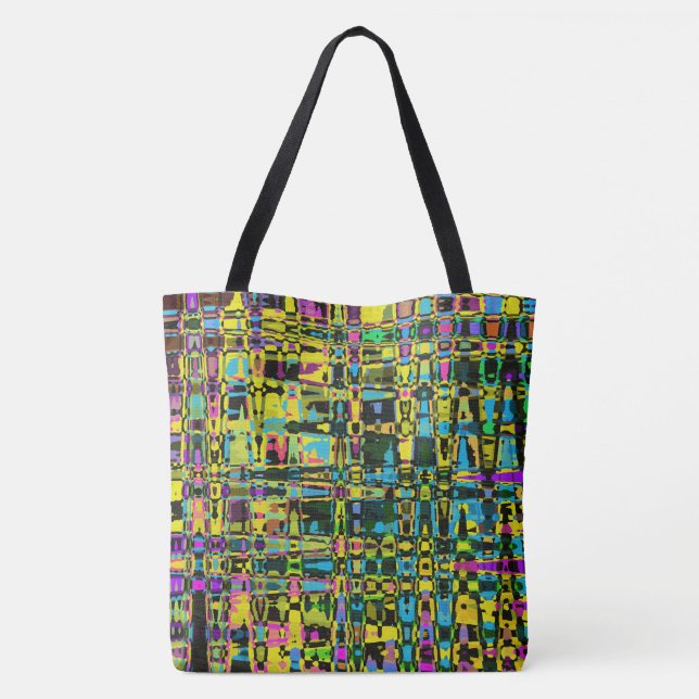 Bolso De Tela Tapiz Tribal (Reverso)
