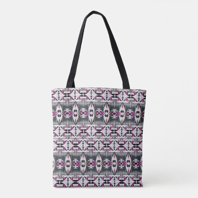 Bolso De Tela Tapiz Tribal (Reverso)
