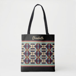 Bolso De Tela Tapiz Tribal Terroso
