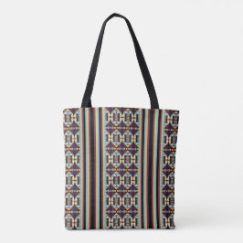 Bolso De Tela Tapiz Tribal Terroso