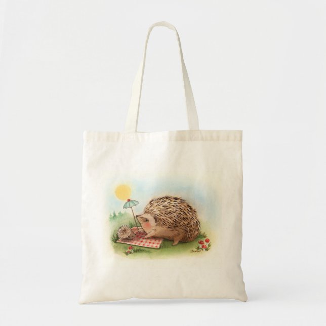 Bolso De Tela Tarde del verano del erizo (Frente)