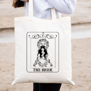 Bolso De Tela Tarjeta Celestial de Bachelorette Bride Tarot Pers