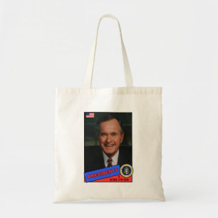 Bolso De Tela Tarjeta de béisbol de George H.W. Bush