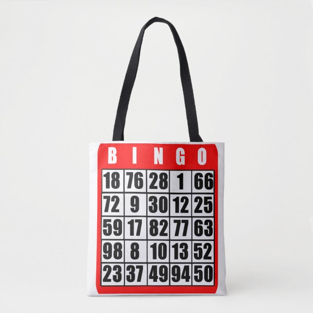 Bolso De Tela Tarjeta de bingo (Anverso)