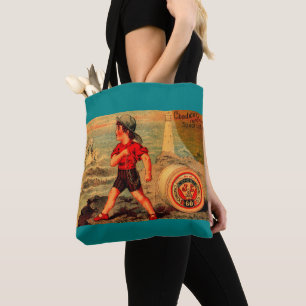 Bolso De Tela Tarjeta de comercio victoriana Spool Cotton de Cha