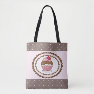 Bolso De Tela Tarjeta de cumpleaños con la magdalena