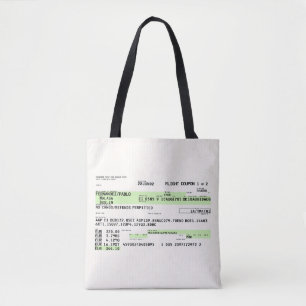 Bolso De Tela Tarjeta de embarque - Retro
