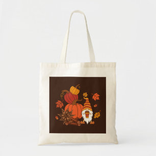 Bolso De Tela Tarjeta de especias Gnome de las calabazas de otoñ