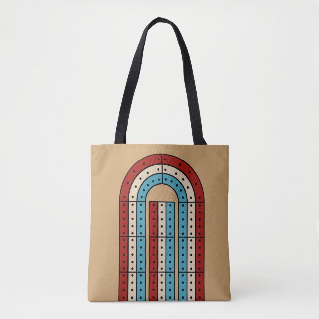 Bolso De Tela Tarjeta de juego Cribbage (Anverso)