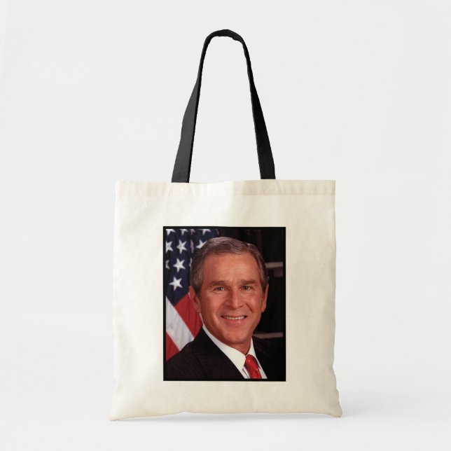 Bolso De Tela Tarjeta de Navidad del Presidente estadounidense G (Frente)