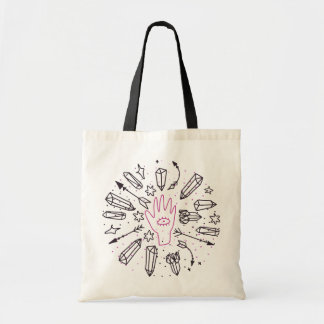 Bolso De Tela Tarjeta mística de tarot cúter dibujada a mano