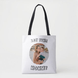 Bolso De Tela Tarjeta personalizada para mamá primeriza