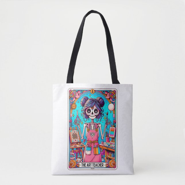 Bolso De Tela Tarjeta Tarot del profesor de arte (Anverso)