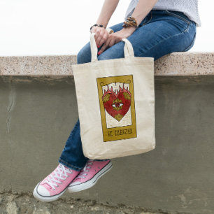 Bolso De Tela Tarjeta Tarot Ojo En El Corazón