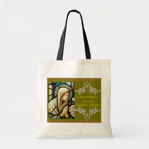 Bolso De Tela Tarjetas católicas y regalos del "jubileo de oro"