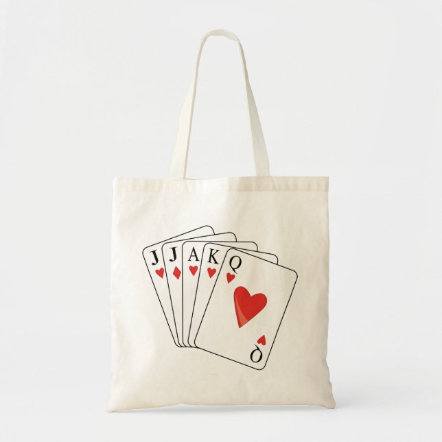 Bolso De Tela Tarjetas de reproducción Euchre (Frente)