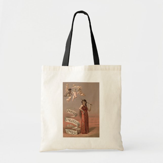 Bolso De Tela Tarjetas de San Valentín de Prang AD, Mujer y Quer (Frente)