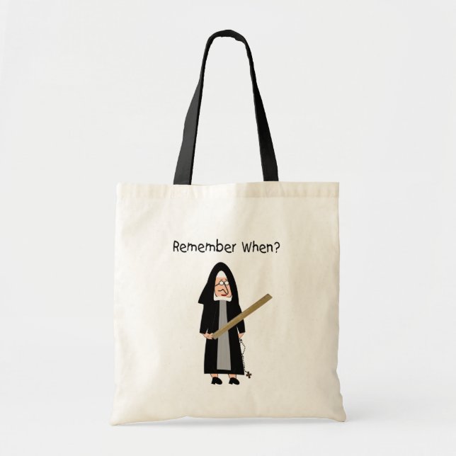 Bolso De Tela Tarjetas divertidas de la monja: Las monjas (Frente)