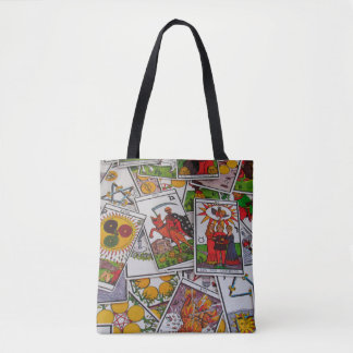 Bolso De Tela tarot cards tote bag